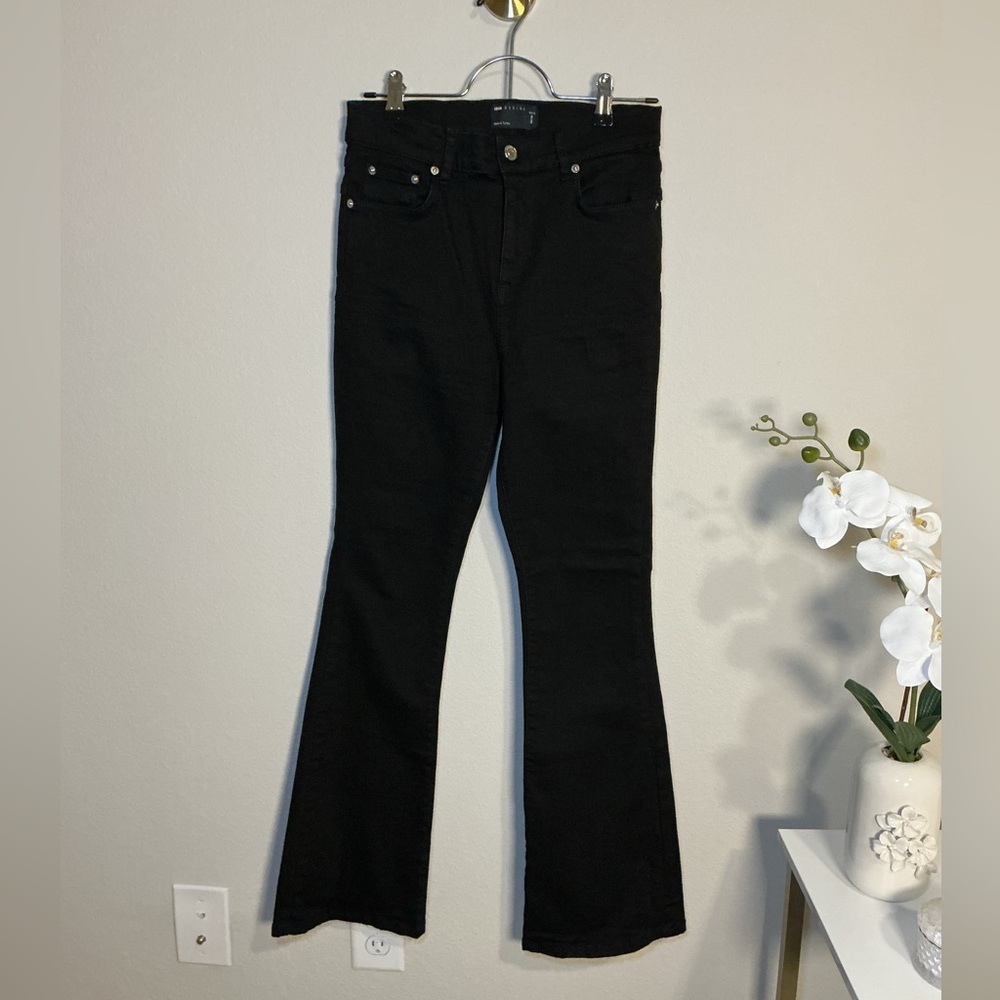 ASOS Black Flared Jeans - Picture 3 of 10